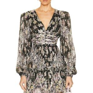 Hemant and Nandita Kari V Neck Mini Dress